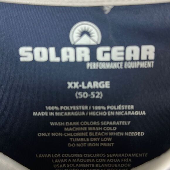 Solar Gear Mens Long Sleeve Shirt Size XXL Performance Sun Protection - Picture 3 of 7